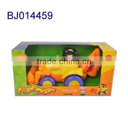 New hot battery operated cartoon toys/ funny plastic baby farmer toy tractor