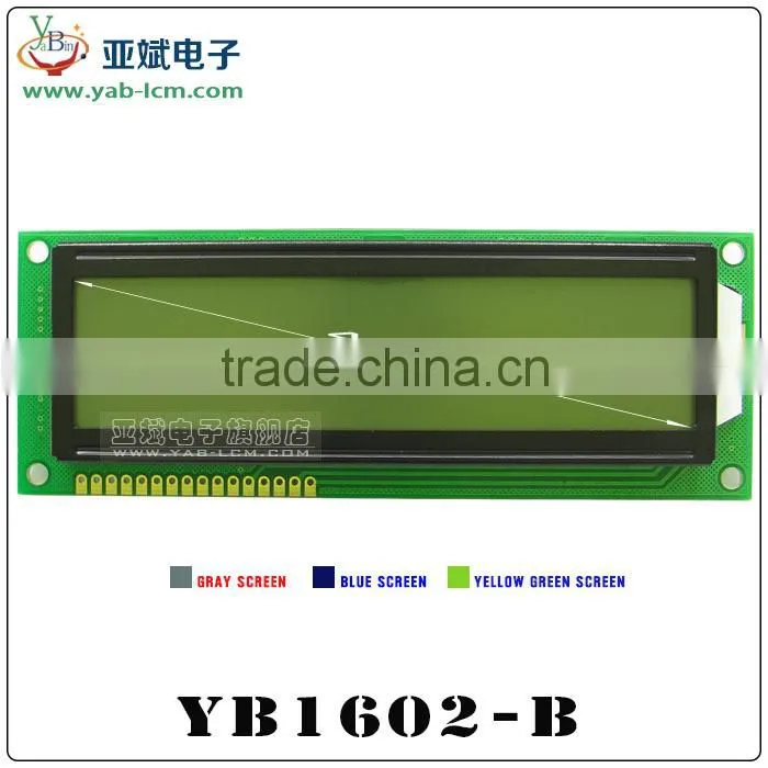 4 inch character lcd display 16X2 (NO:YB1602B)