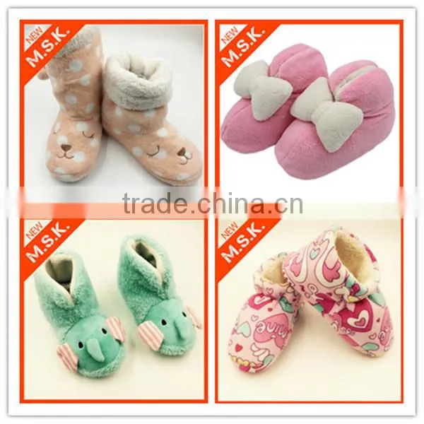 Fashion cartoon soft knee-high baby boots eva