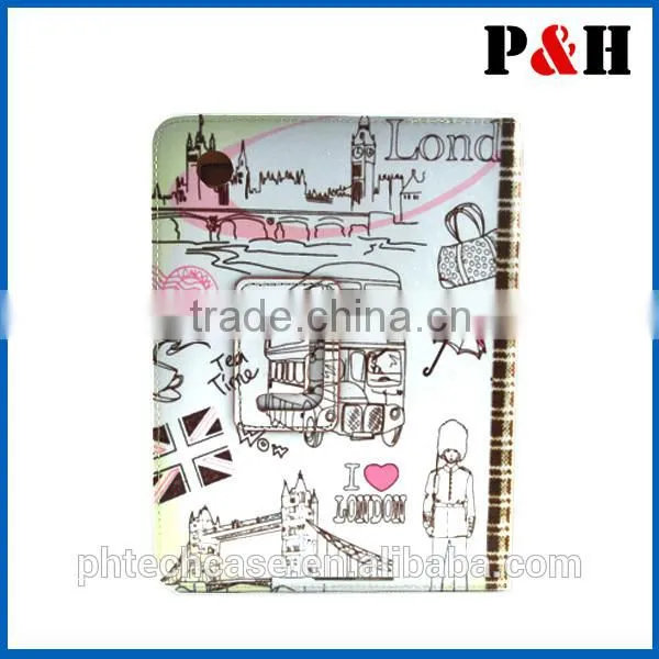 Fold Flip Retro Vintage Eiffel Tower Leather Stand Case Cover For 7.9" 8" Tablet