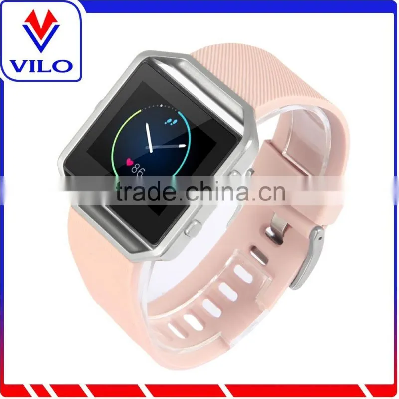 Silicone Rubber Sport Watch Band Strap Replace Watchband For Fitbit Blaze Watch