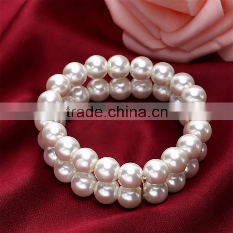 2016 new design bracelets wholesale latest fashion cheap pearl bracelet