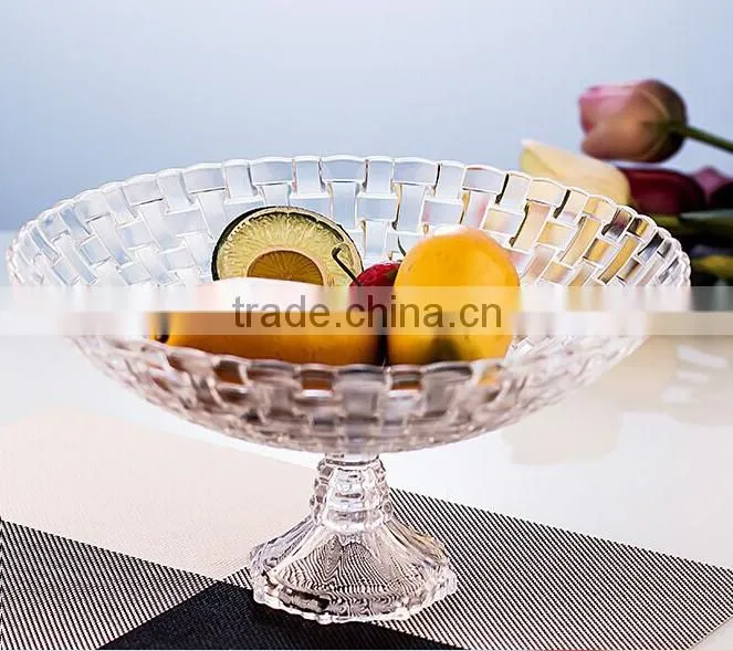 High Quality Decorative Glass Plate Serving Platters Cup Cake Stands Western wedding