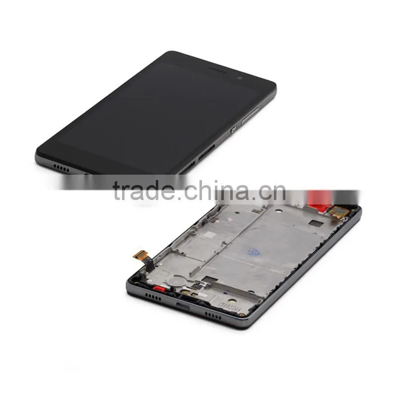 Original Genuine LCD Screen With Digitizer And Frame Assembly For Huawei Ascend P8 Lite - Black
