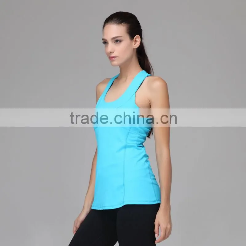 New stylish shirt for fitness wear, woman girls yoga tank gym tops