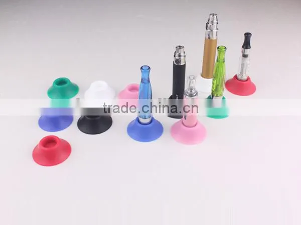 wholesale electronic cigarette silicone sucker base base for ego , e cigarette silicone holder