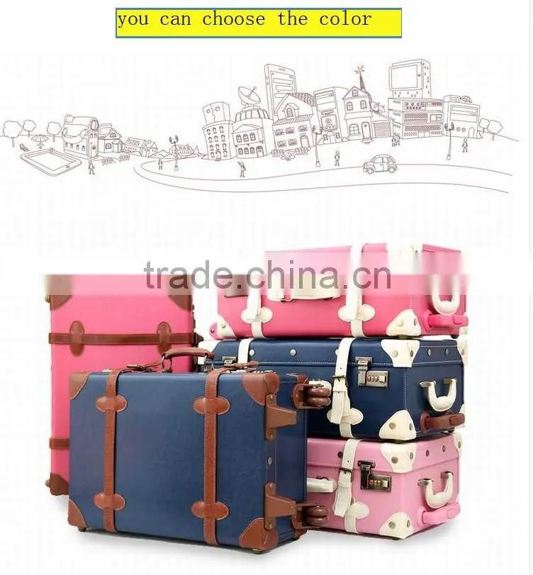 New Style Classic Vintage Suitcase With Spinner Wheels