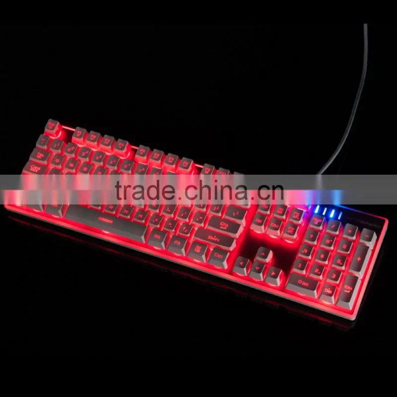 New Gaming LED Backlight USB Wired 104 keys Professional Game Keyboard Waterproof Game Keyboard For PC