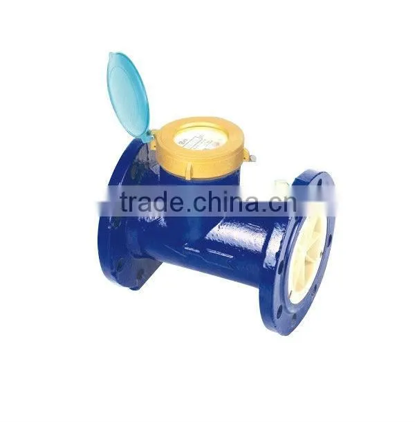 Wet type flow meter water