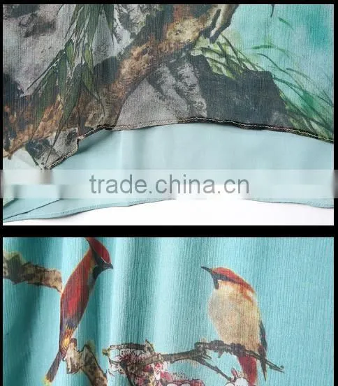 High Quality Women Silk Dress For Printing Fine