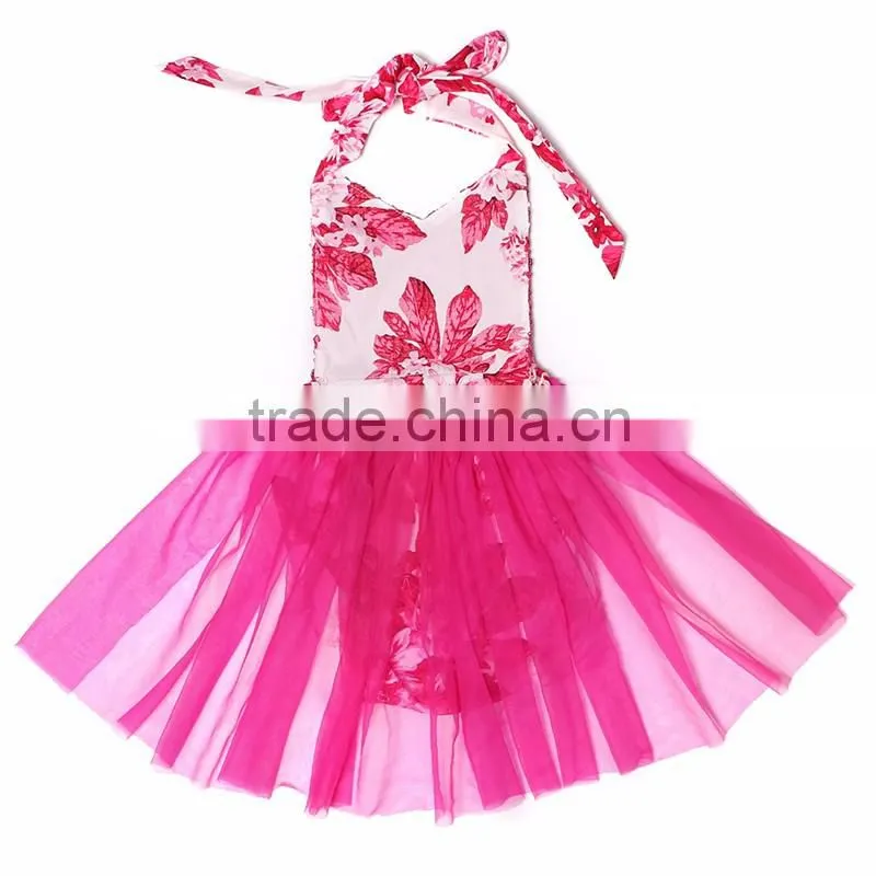 2016 New Design High Quality Wholesale Baby Clothes ,summer children Clothes with chiffon and cotton romper