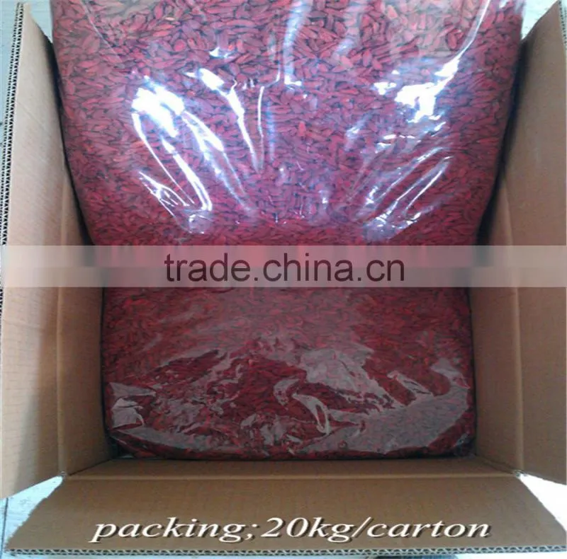 Organic Dried Goji Berry certificated health food pesticied free