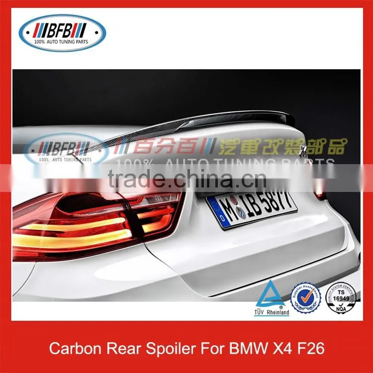 For BMW X Series X4 F26 Rear Lip Spoiler Carbon Fiber Trunk Spoiler