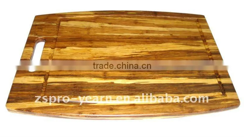 wooden cutting board chopping block with fruit shape