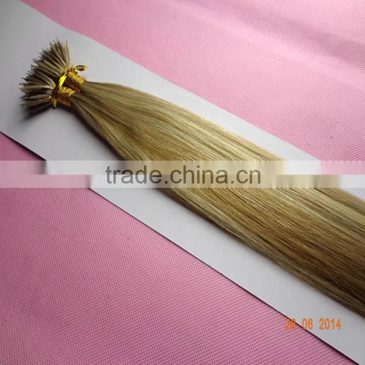 wholesale hair Russian nano ring wholesale hair extension Piano color human hair weave