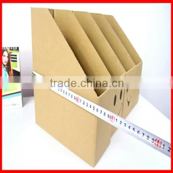 Printing Smile Face Corrugated Magazine Storage Box Wholesale