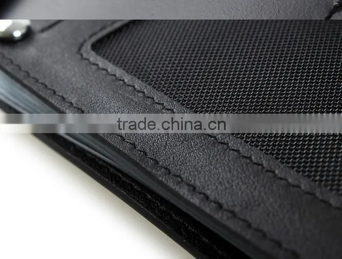 Custom leather organizer bulk business card holders