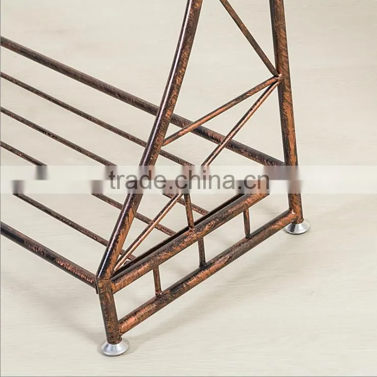 Single Side metal Cloth Display Rack And Handbag Display Shelf Stand