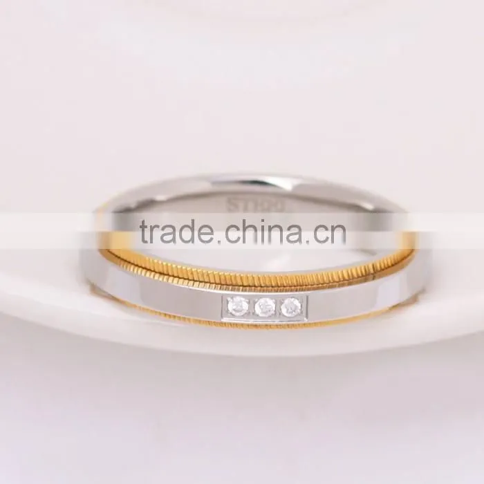 Yiwu Jewelry Factory Wholesale Luxury 3 Gems Arab Men Ring
