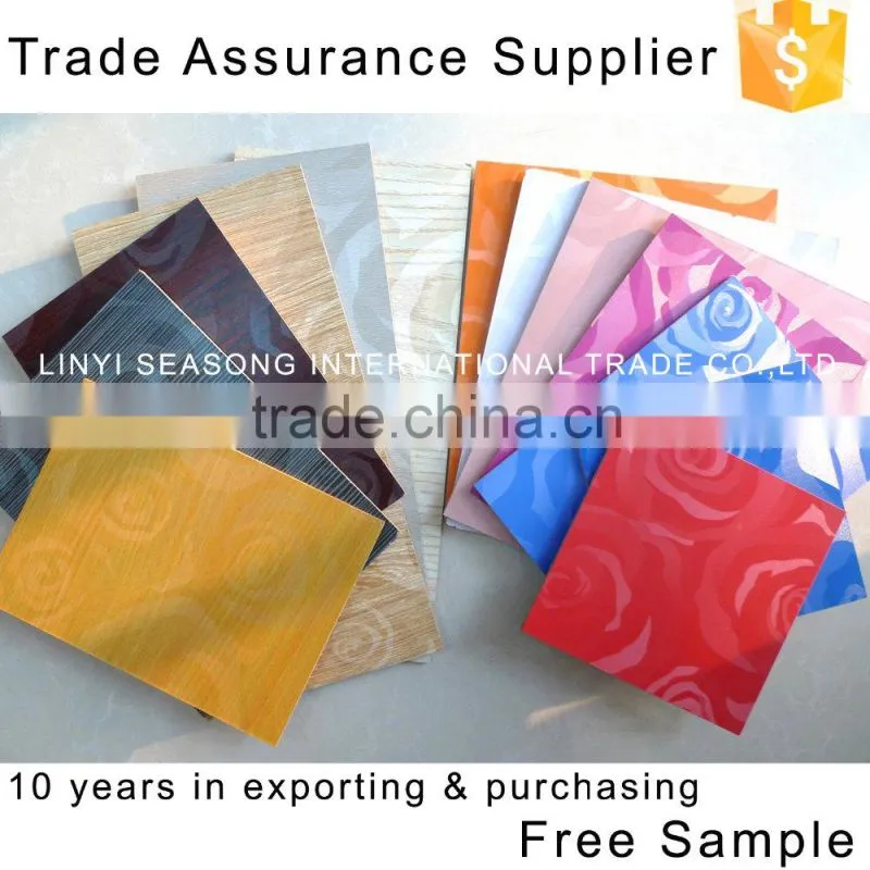 China factory price 15mm18mm melamine mdf/showing board with 11 grooves used in supermarket