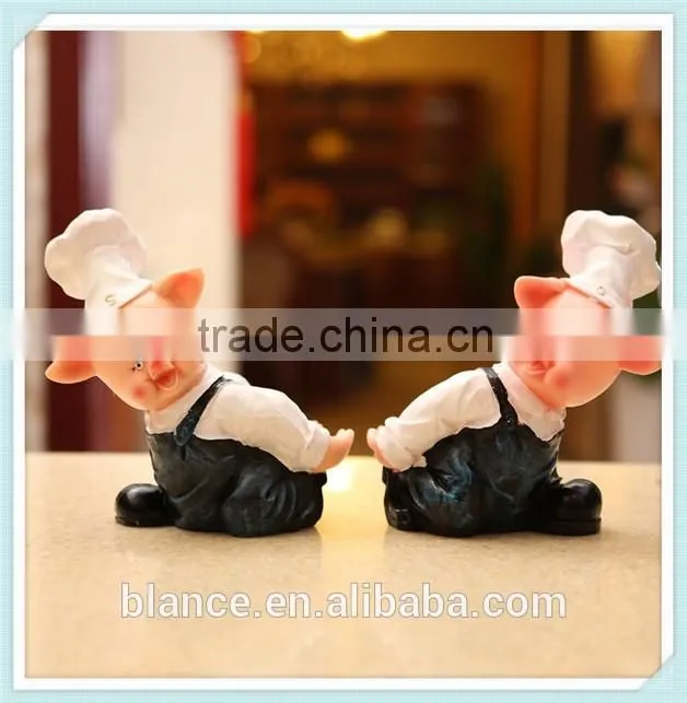 decorative animal resin wine stand pig shape wine bottle holder