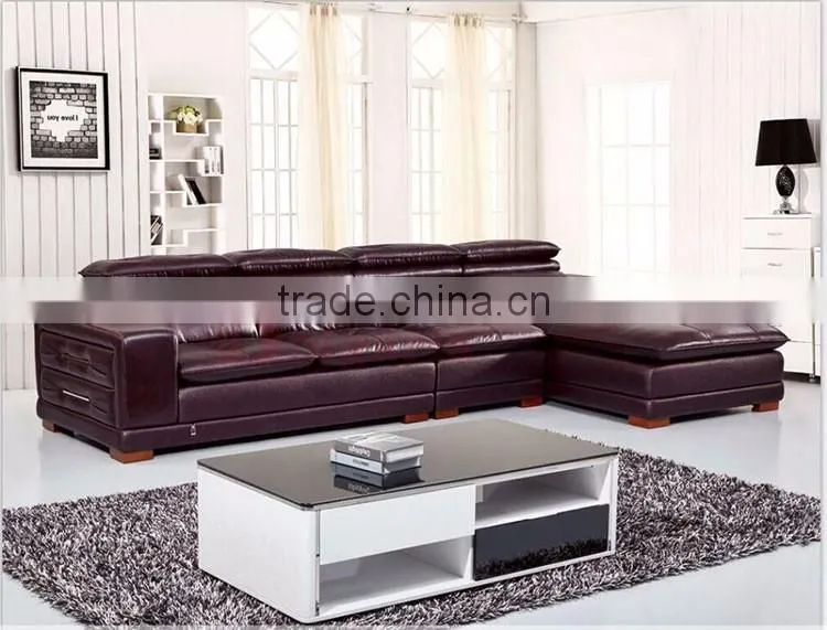 New Design Top Home Furniture Corner recliner stanley leather sofa india