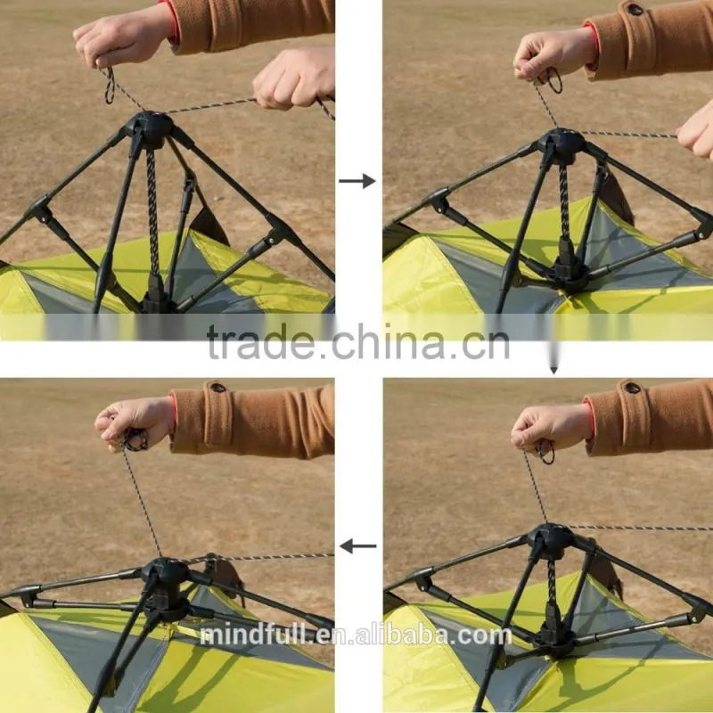 Lightweight Instant Tent ,D-Shape Door, 2 Person tent, 3-Season Tent