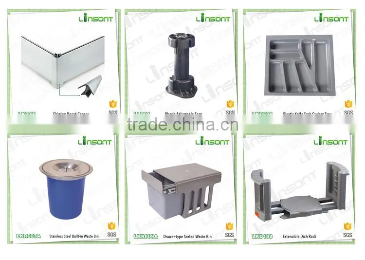 Best price plastic rubbish bin kitchen hardware fittings trash can