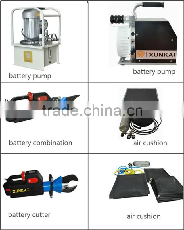 Integrated battery rescue tools forcible entry tools battery rebar cutter