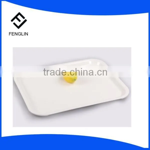 China factory wholesale melamine square plastic tea tray