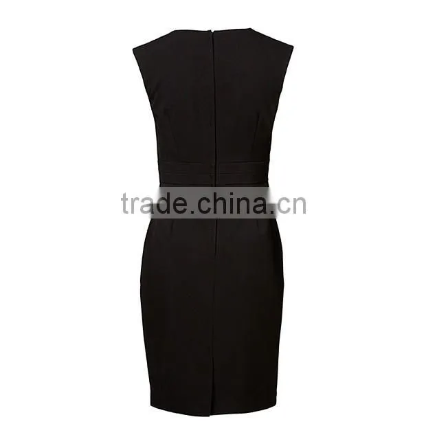 2016 Hot Selling Dress Fashion Design Wholesale Price New Fashion Ladies Dress In Black