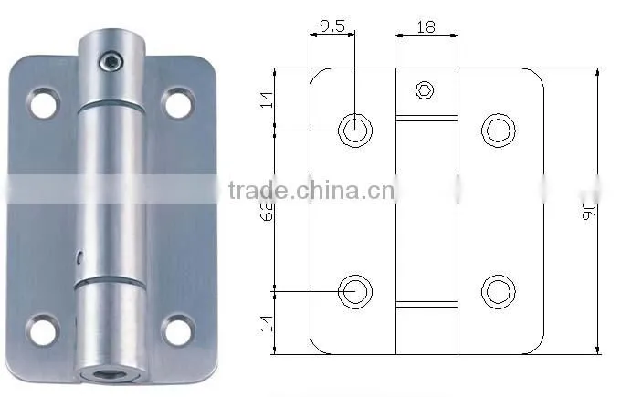 stainless steel single action with spring door hinge