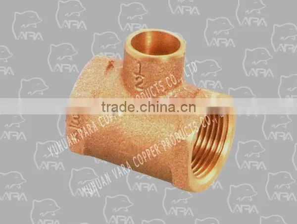 260-91 brass fittings valves (BRASS FEMALE SWEAT TEE (F X F X C) COPPER.)