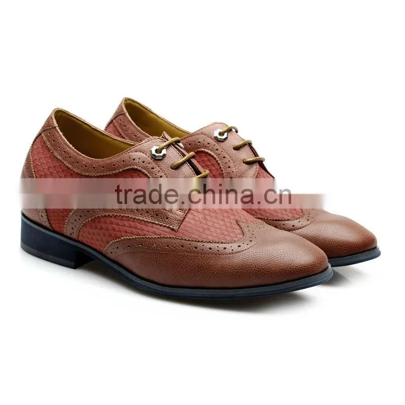 top brand leather red men wedding shoes
