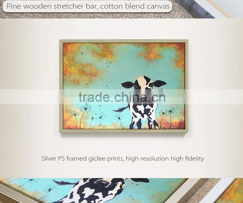 Handmade oil painting animal oil painting on canvas
