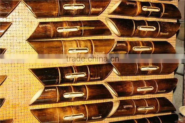 high quality manual portable mini bamboo speaker