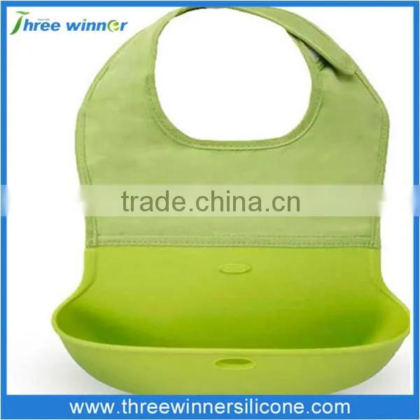 Cheap wholesale silicone bib waterproof baby bib