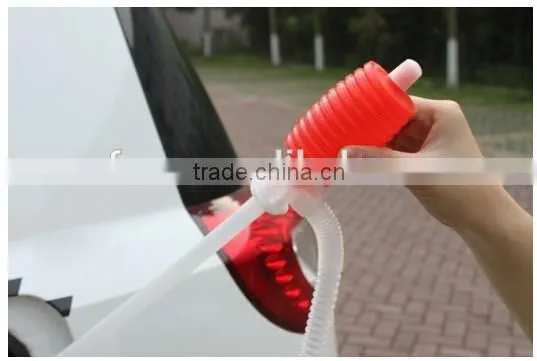 Car Gas Oil Water Liquid Transfer / auto gas sucker / Car Manual Siphon Pump