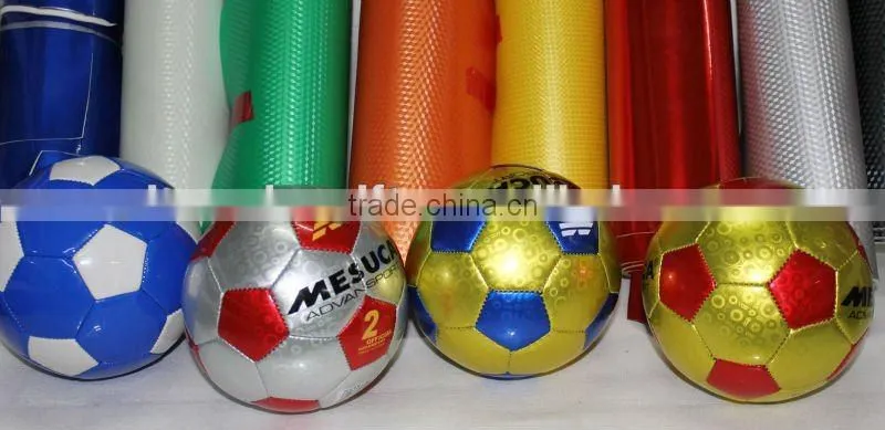 TPU leather with EVA foaming for soccer balls