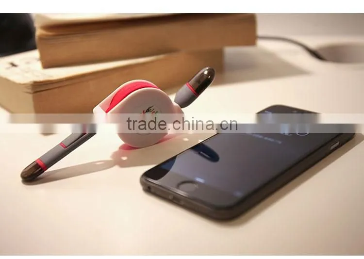 Colorful Micro USB Cable 2 in 1 Sync Data Charging USB Cable for iPhone 5 5s 6 plus Samsung