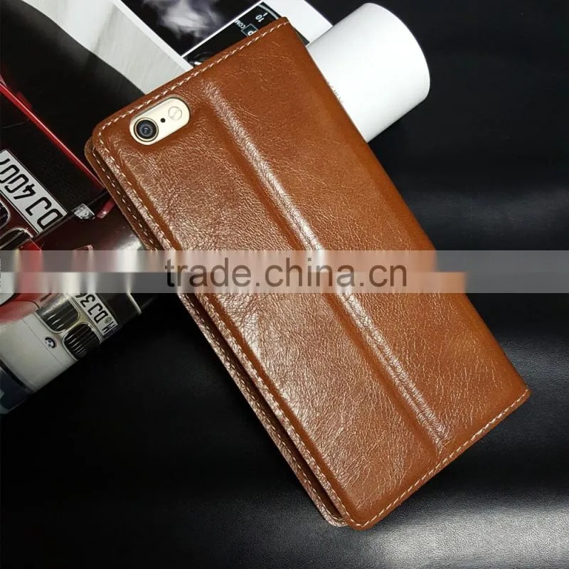Chinese Popular One Piece Leather Case for iphone 6 Wallet Case