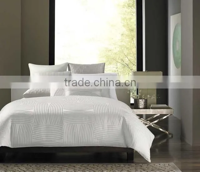 2015 Deluxe Design 100% Cotton nantong Wholesale White Sateen disposable Hotel Bed Linen/bedding set