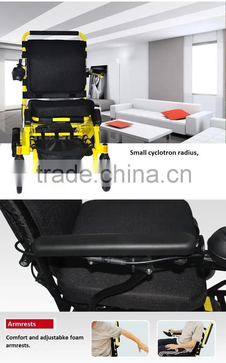 Aluminium Folding electric lightweight power wheelchair