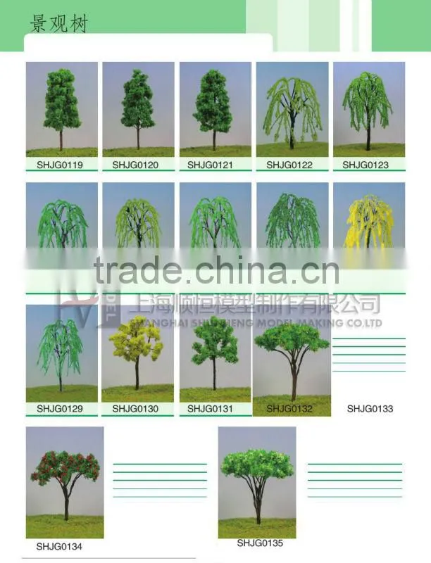 plastic scale model tree