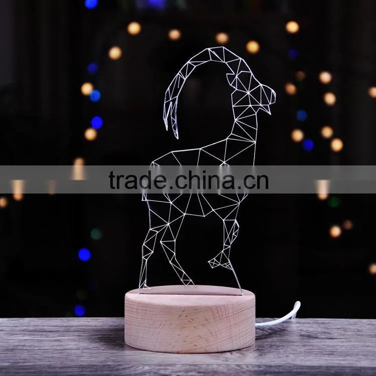 LED Acrylic Originality Animal Sign Christmas Gift Factory sale