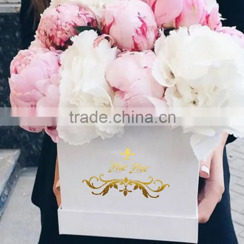 Custom Luxury Cardboard Paper Single Flower Gift Box Packing Factory in China