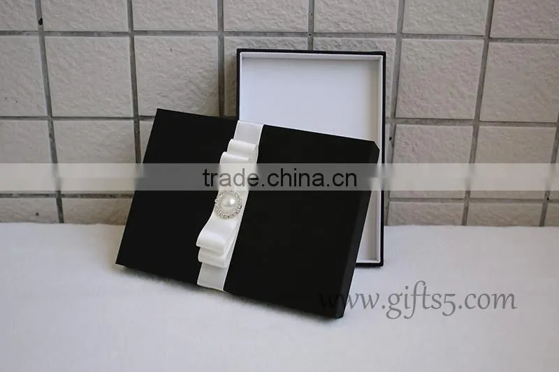 High quality Black wedding gift boxes for invitation cards