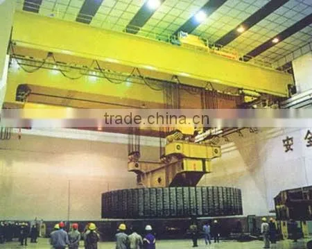 200+200t hydropower station double trolley bridge crane
