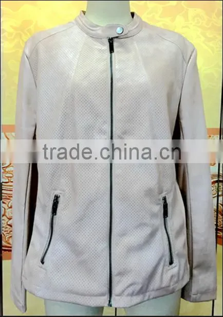 Latest girl and Women Winter Turn Down Collar Suede Leather Jacket