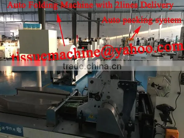 No Need Worker A to Z Pocket Tissue Fully Automatic Handkerchief Machine Production Line